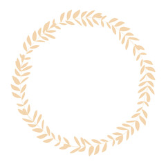 Circle flloral frames.  Decorative Wreaths for design, logo template,  wedding save date, valentine, for party, holiday decor, textile.