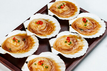 Asian food fan scallops