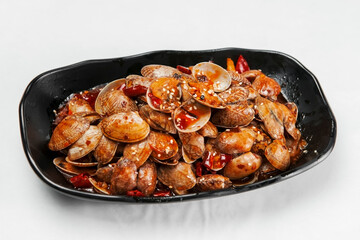 Spicy seafood and shell clams