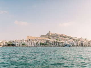 Ibiza Town Cityscape | Travel Photography | Views From Boat | Summer Holiday Art