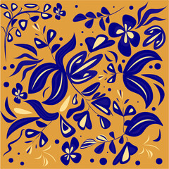 Modern vector abstract fantasy plants, great design for any purposes. Modern geometric abstract style. Summer vector illustration. Vector fashion illustration. For gift wrapping paper