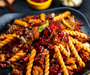 Asian gourmet spicy chicken
