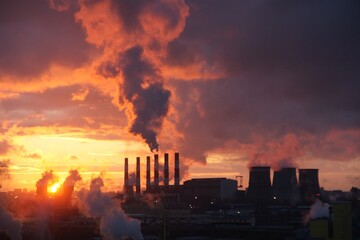 smoke from a factory