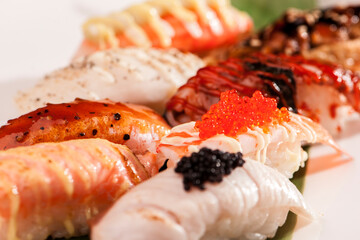 Japanese cuisine Salmon Sushi Roll