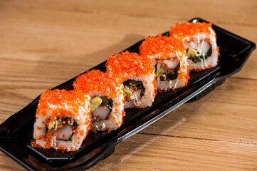 Japanese cuisine sushi rolls