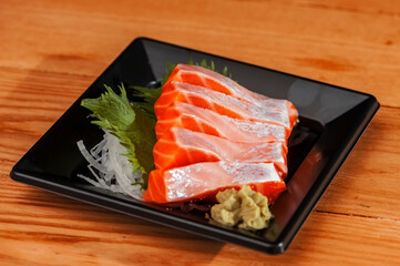Japanese cuisine gourmet sashimi salmon