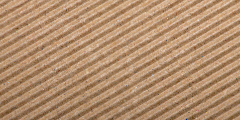 Fototapeta premium Corrugated cardboard paper background with Vertical Lines