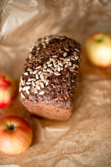 bread with sesame seeds