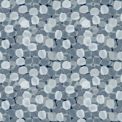 Seamless abstract pattern with spots and bubbles for textile, paper and design