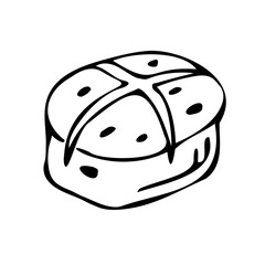 Hot cross Bun with Chocolate Chip for Easter