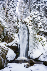 Cascade du Rudlin, dans la vallée de la Haute-Meurthe, Vosges, France