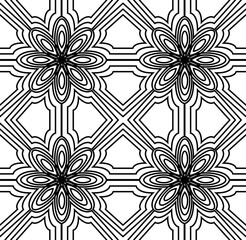 seamless floral pattern in art deco style. perfect for printing, fabric. print, corporate identity.