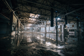 An old abandoned military plant.