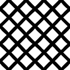 Seamless pattern. Black and white lattice. Vector design. 