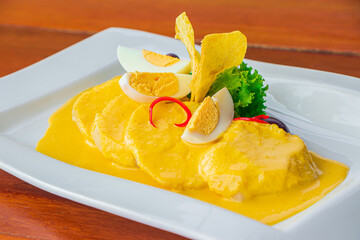 Papa a la huancaína - vista detalle