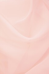 Soft pink silk chiffon organza fabric texture, feminine beauty romantic background, Valentines day...