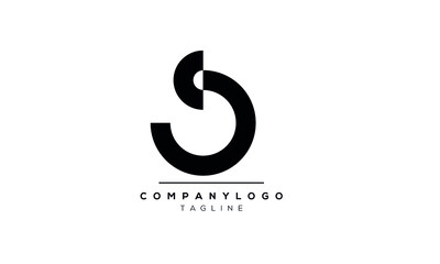 Abstract Letter Initial SC Vector Logo Design Template - obrazy, fototapety, plakaty