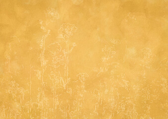 花柄　和紙　テクスチャ