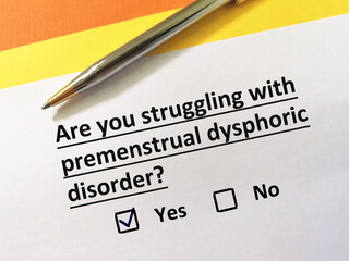 Obraz premium Questionnaire