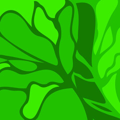 Fototapeta na wymiar Leaves pattern. green leaf pattern. Hand drawn. Vector illustration