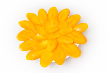 Fototapeta premium Carrots on a white background