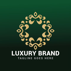 Luxury brand desing logo vector template.