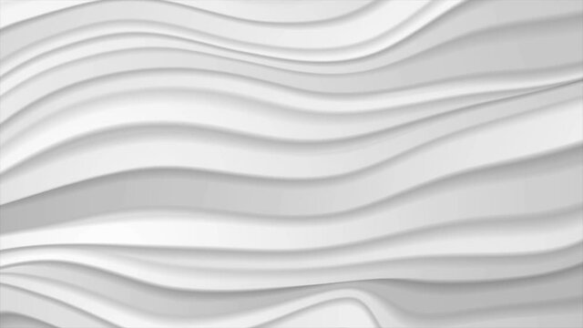 Grey paper refracted waves abstract motion background. Seamless looping. Video animation Ultra HD 4K 3840x2160