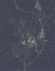 map of the city of Winchester, England, UK - obrazy, fototapety, plakaty