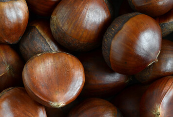 Chestnuts macro shot