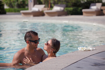 Couple in love spending time together