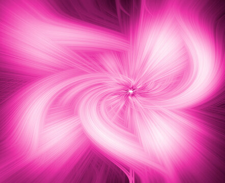 Pink Light Fractal For Art Design