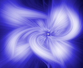 Blue fractal concept for art design