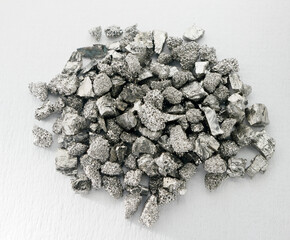 Tungsten (Wolfram) Metal Pieces Close Up