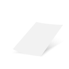 Empty 3D Flyer Mock-up Design. Vector illustration.