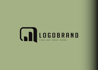 Digital marketing chat logo design inspiration. Vector illustration of a trade marketing forum chat consultation. Modern vintage icon design template with line art style.