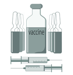 syringe and medicine