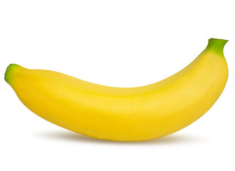 Banana isolated on white background. with clipping part.