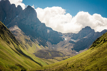 Juta Valley, Glacier, Caucasus Mountains, Georgia