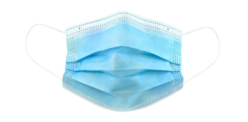 Medical mask, protect doctor corona virus isolated on a white background with clipping path. Full depth of field.