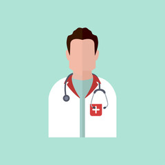Fototapeta premium doctor, doctor icon, vector illustration
