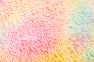 image of rainbow plush background 