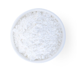 Fototapeta na wymiar tapioca flour isolated on white background
