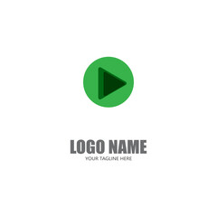 Play Logo Template vector icon illustration design