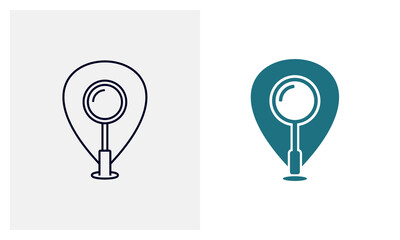 Travel point flat icon vector template, Travel design icon concepts, Creative design