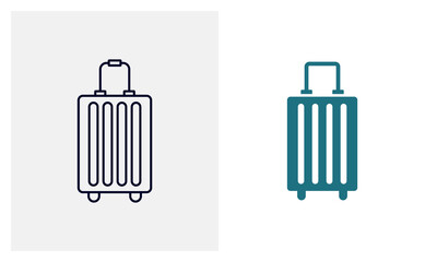 Travel Bag flat icon vector template, Travel design icon concepts, Creative design