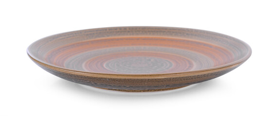 empty plate isolated on white background