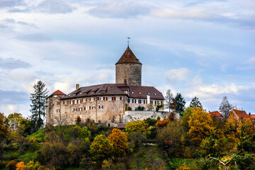 Fototapeta na wymiar The Castle Reichenberg in Oppenweiler in Germany, Europe