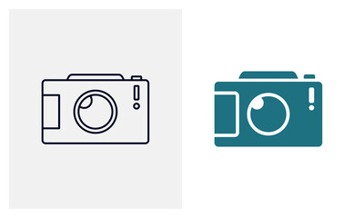 Camera icon vector template, Travel design icon concepts, Creative design
