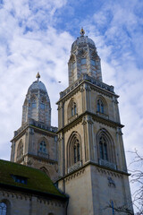 Obraz premium Great minster church Zurich, Switzerland.