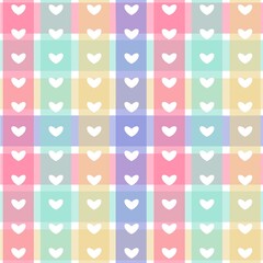 colorful hearts patterned background